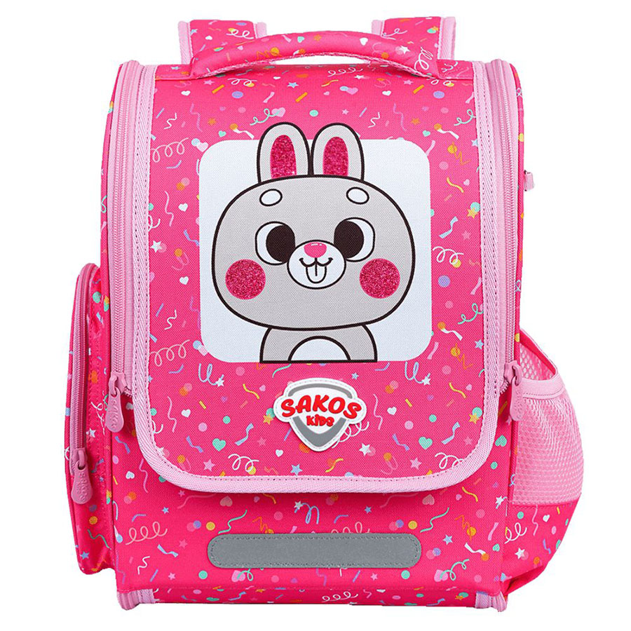 Ba Lô Học Sinh Sakos Kid Jolly - Bunny Pink