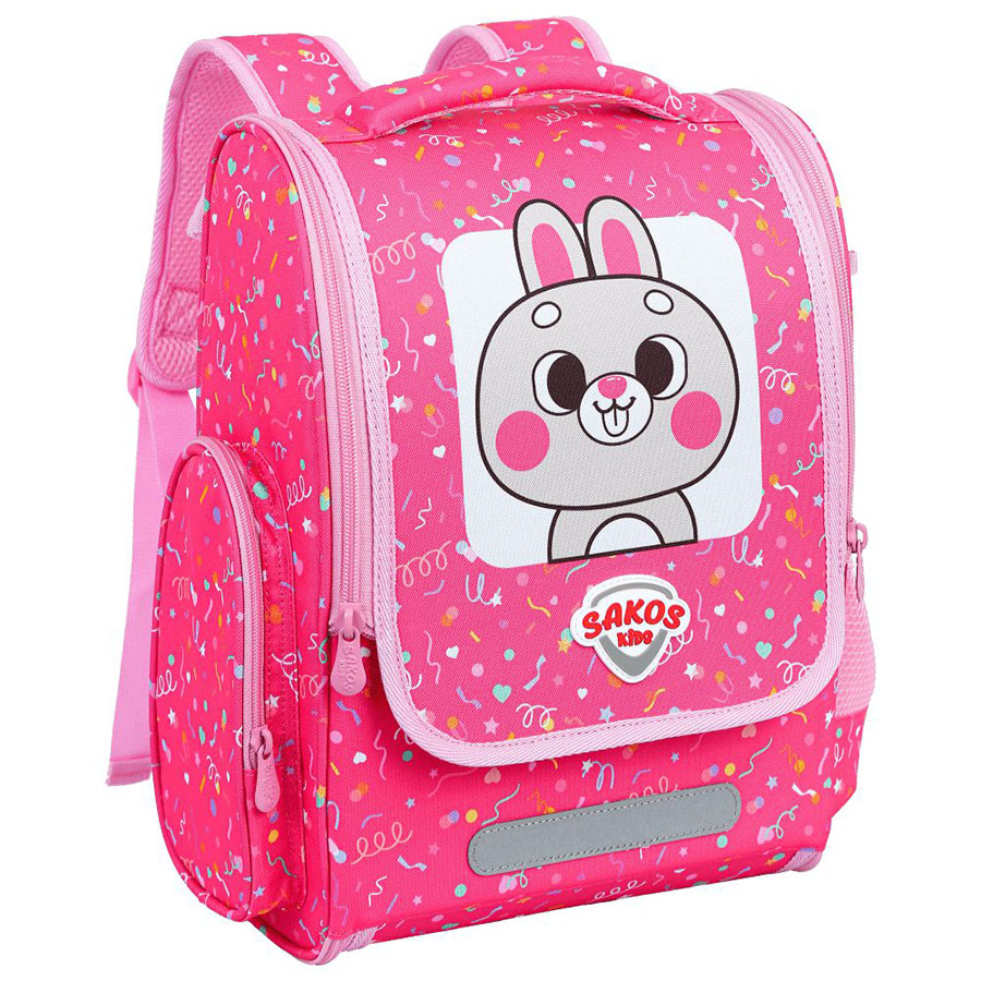 Ba Lô Học Sinh Sakos Kid Jolly - Bunny Pink