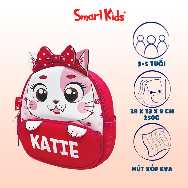 Ba Lô Mẫu Giáo SmartKids Cute Pets-Katie B-046