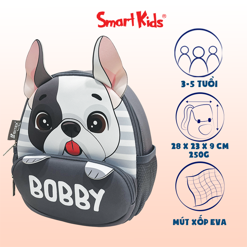 Ba Lô Mẫu Giáo SmartKids Cute Pets-Bobby B-045