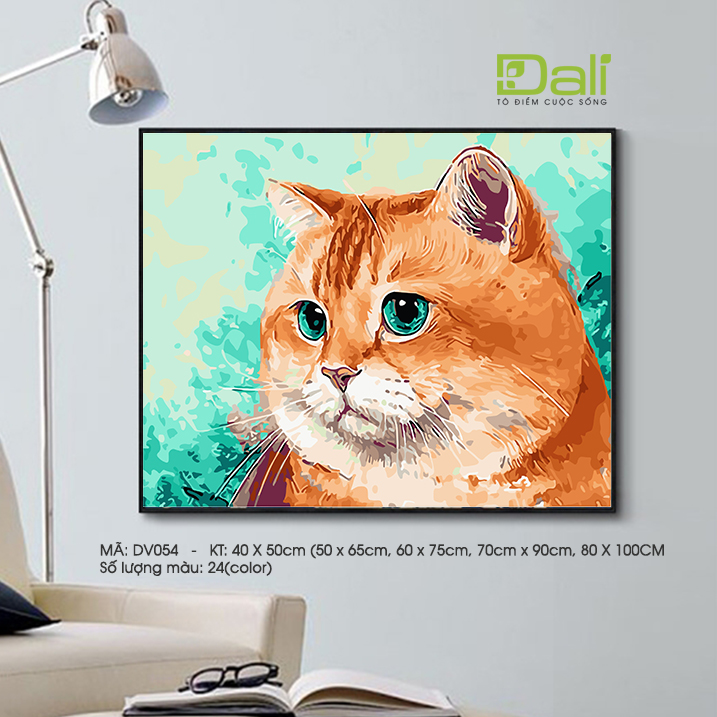 Tranh Tô Màu Số Hóa 20 X 20 Cm - Dali K018 đẹp | Mekoong