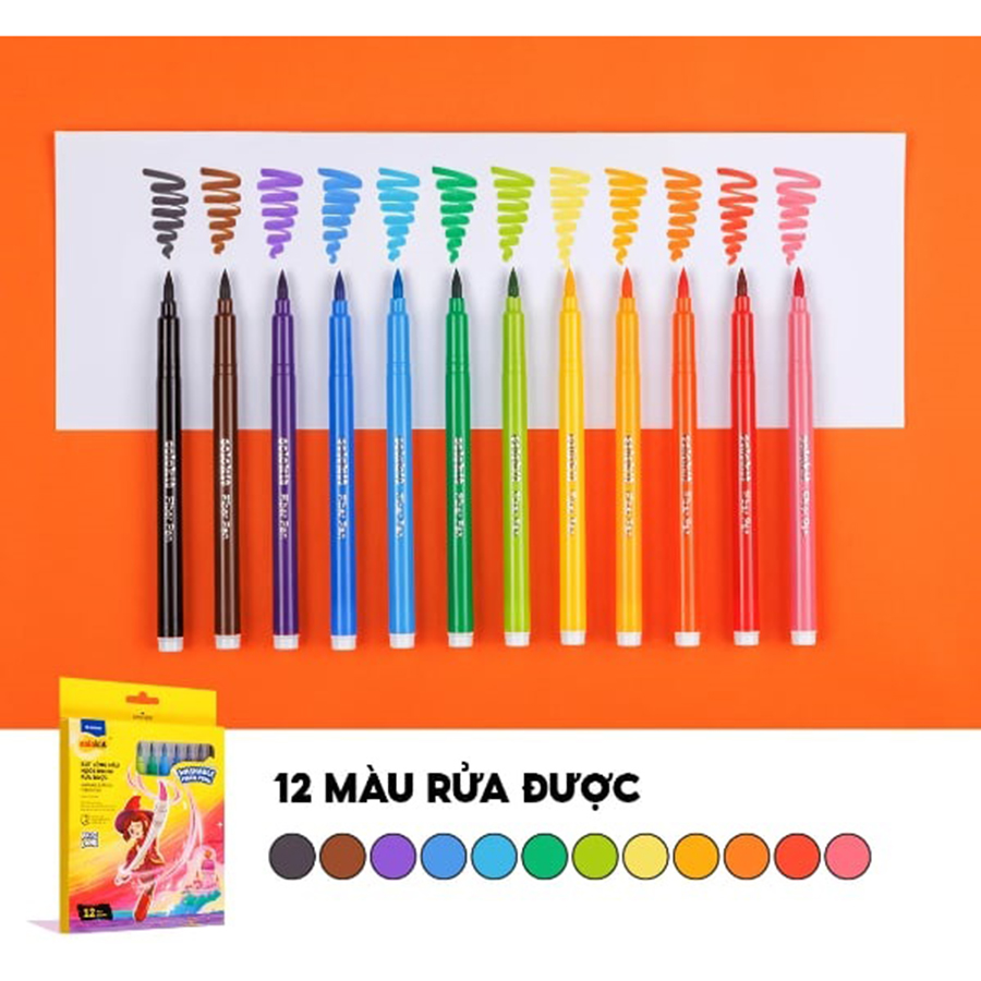 Bút Lông Màu Rửa Được Colokit 24 Màu SWM-C011/AK