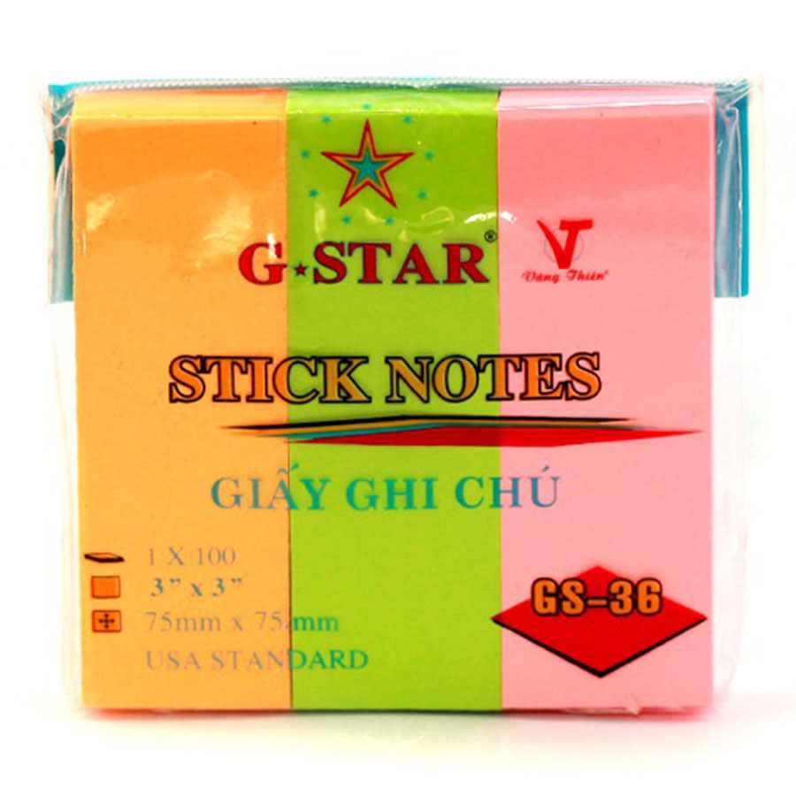 Giấy Phân Trang G-star 3*3 3 Màu