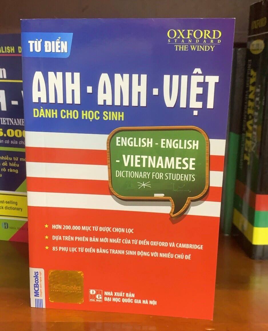 Từ Điển Anh -  Anh - Việt Dành Cho Học Sinh (Bìa Xanh Đỏ)