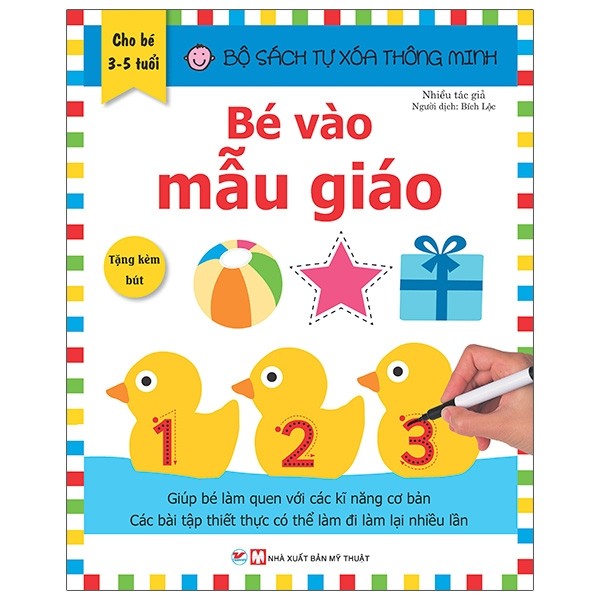 Bộ Sách Tự Xóa Thông Minh - Bé Vào Mẫu Giáo (3 - 5 Tuổi)