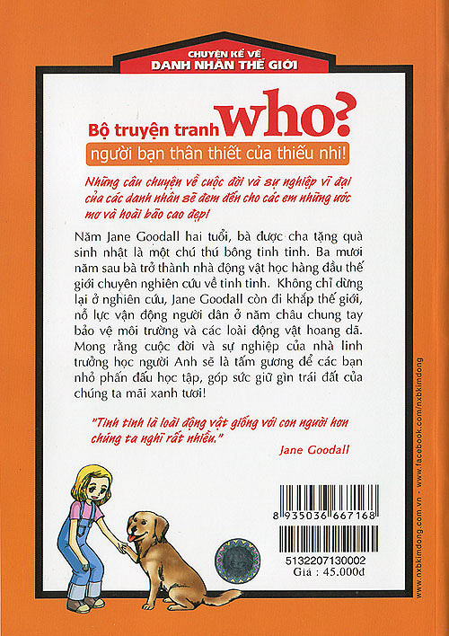 Who? Chuyện Kể Về Danh Nhân Thế Giới - Jane Goodall