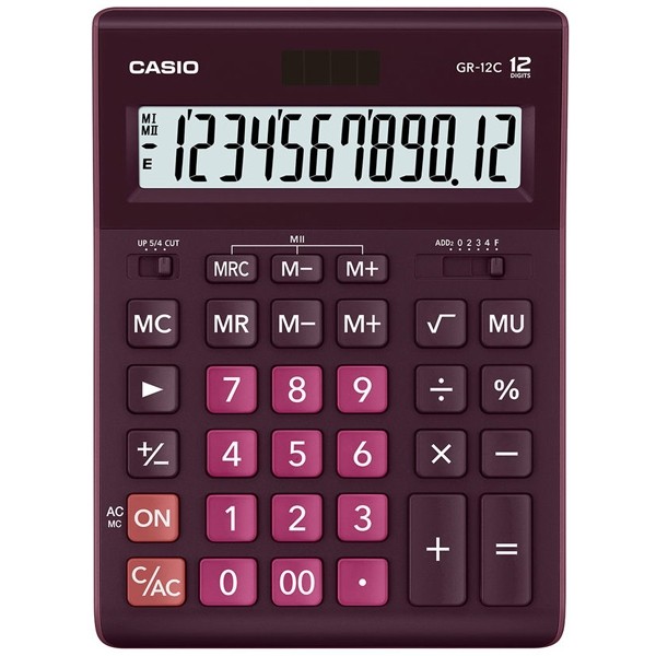 Máy Tính Casio GR-12C-WR Màu Tím