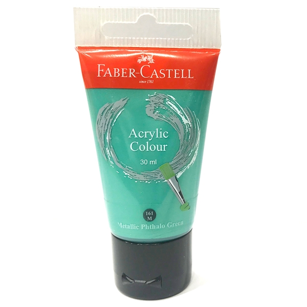 Tuýp Màu Vẽ Acrylic 30ml Faber-Castell - Màu Xanh Lá Phthalo