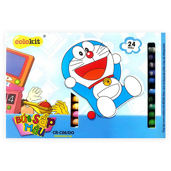 Bút Sáp Màu Thiên Long Doraemon CR-C06 24 Màu