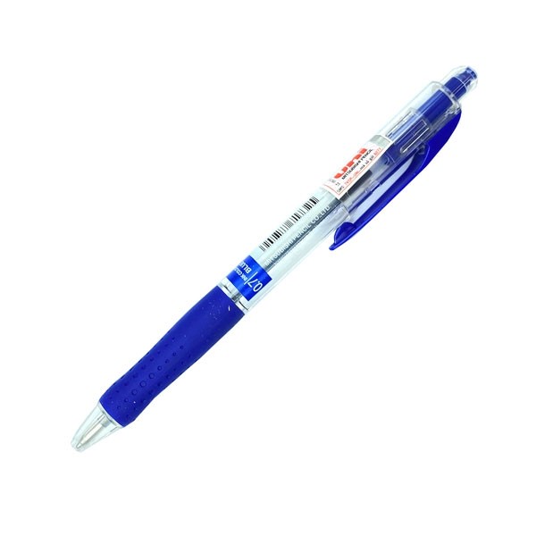 Bút Bi Bấm Uni Laknock 0.7mm SN-100 - Màu Xanh