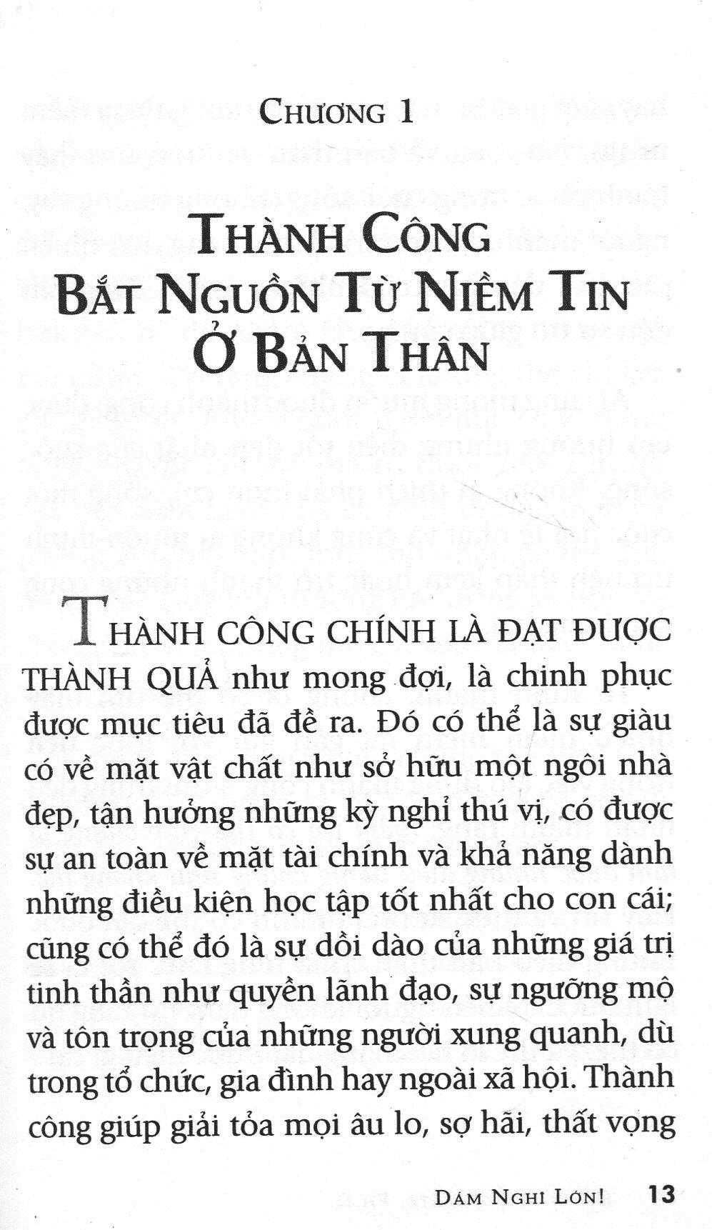 Dám Nghĩ Lớn - Khổ Nhỏ