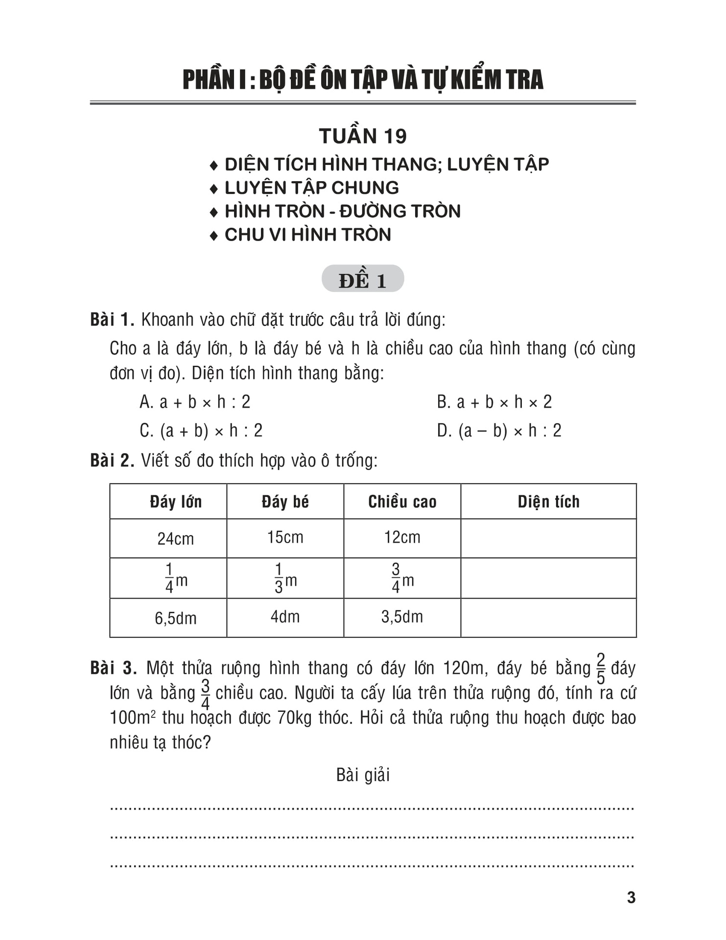 Tuyển Chọn Đề Ôn Luyện Và Tự Kiểm Tra Toán 5 - Tập 2 (Tái Bản 2019)