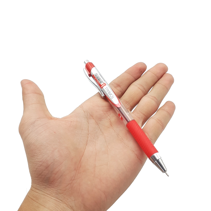 Bút Bi Bấm TopBall - Màu Đỏ