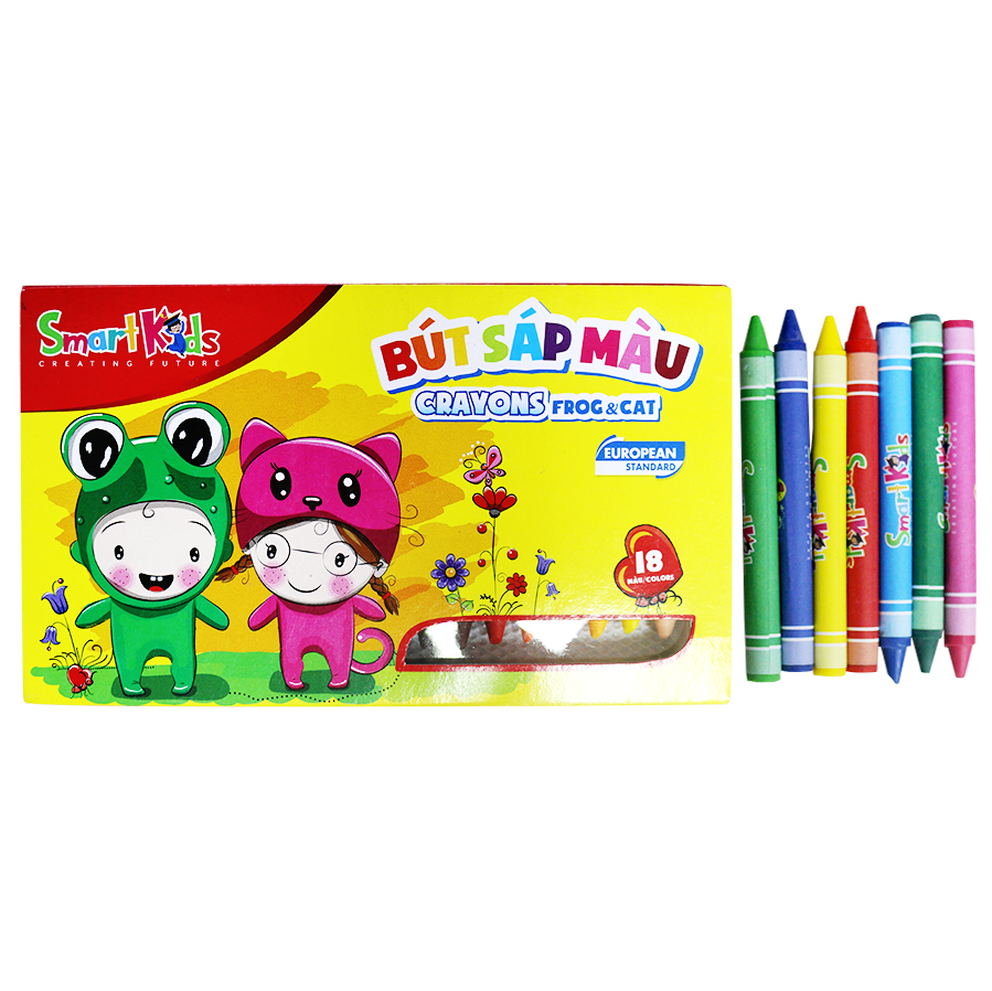 Bút Sáp Màu Frog & Cat Smart Kids SK-CR0007