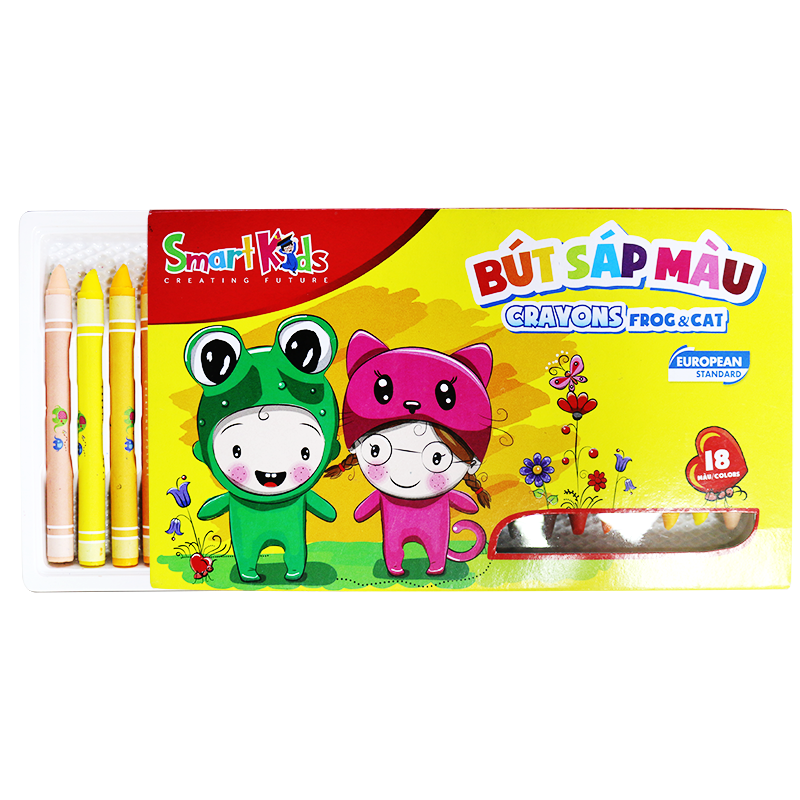 Bút Sáp Màu Frog & Cat Smart Kids SK-CR0007