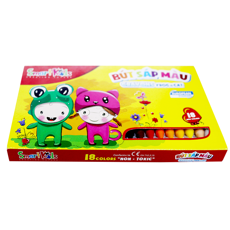 Bút Sáp Màu Frog & Cat Smart Kids SK-CR0007