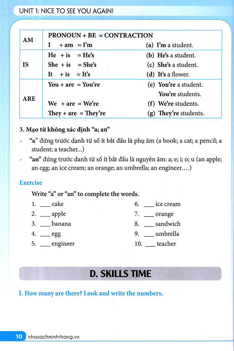 Bài Tập Tiếng Anh Lớp 4 (Có Đáp Án)