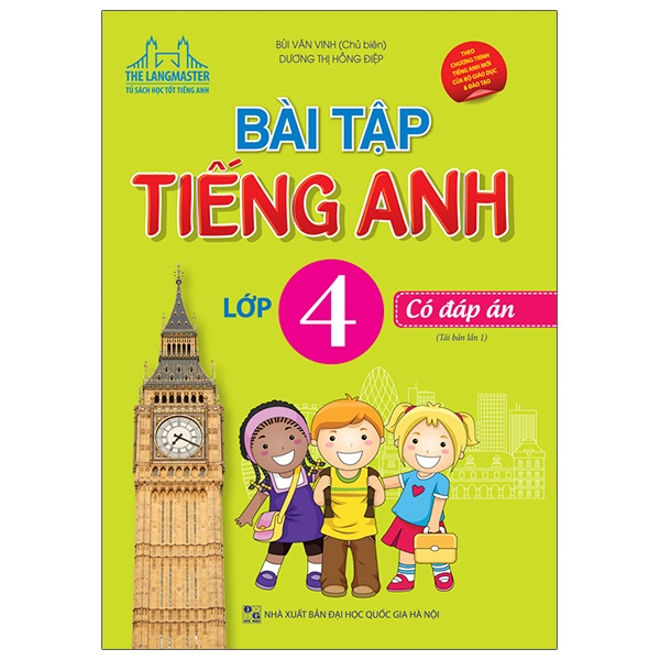 Bài Tập Tiếng Anh Lớp 4 (Có Đáp Án)