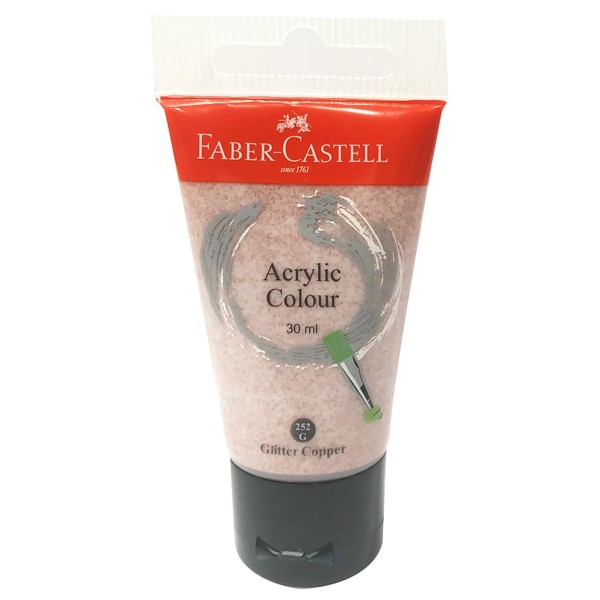 Tuýp Màu Vẽ Acrylic 30ml Faber-Castell - Màu Nhũ Đồng