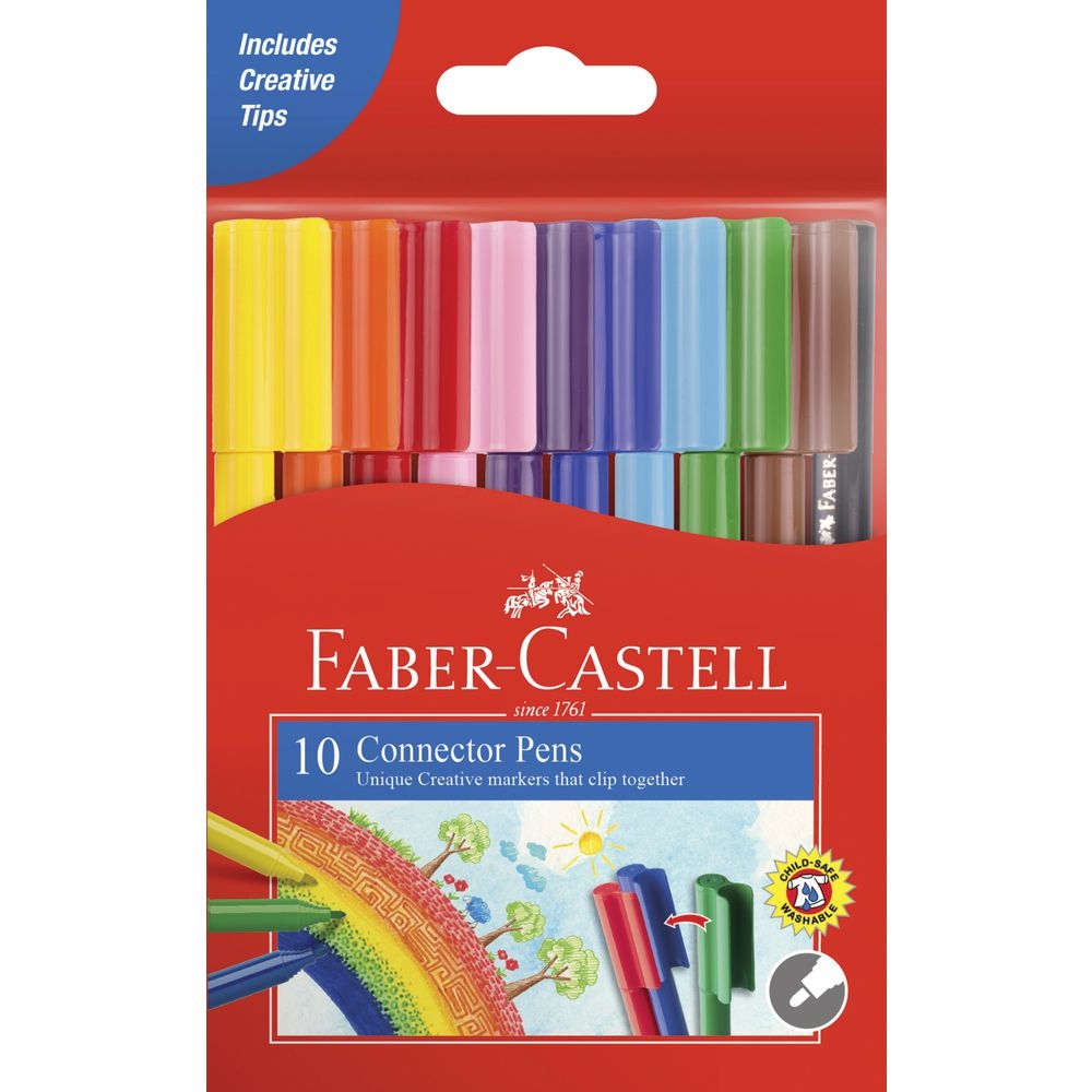 Bút Lông Màu Connector Faber-Castell 10 Màu