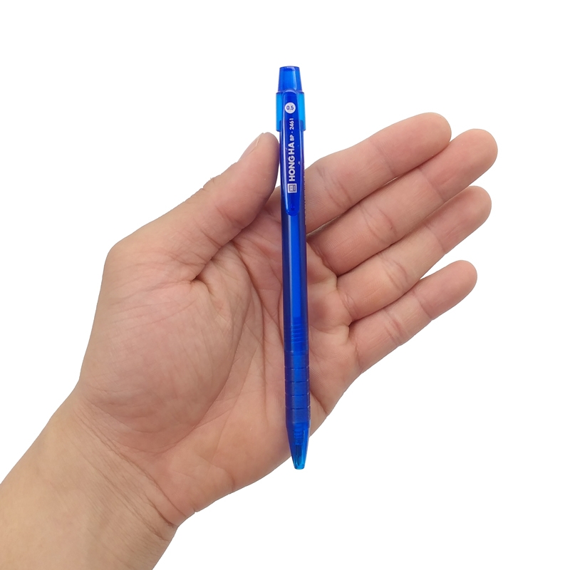 Bút Bi Hồng Hà 0.5mm BP-2461 - Mực Xanh