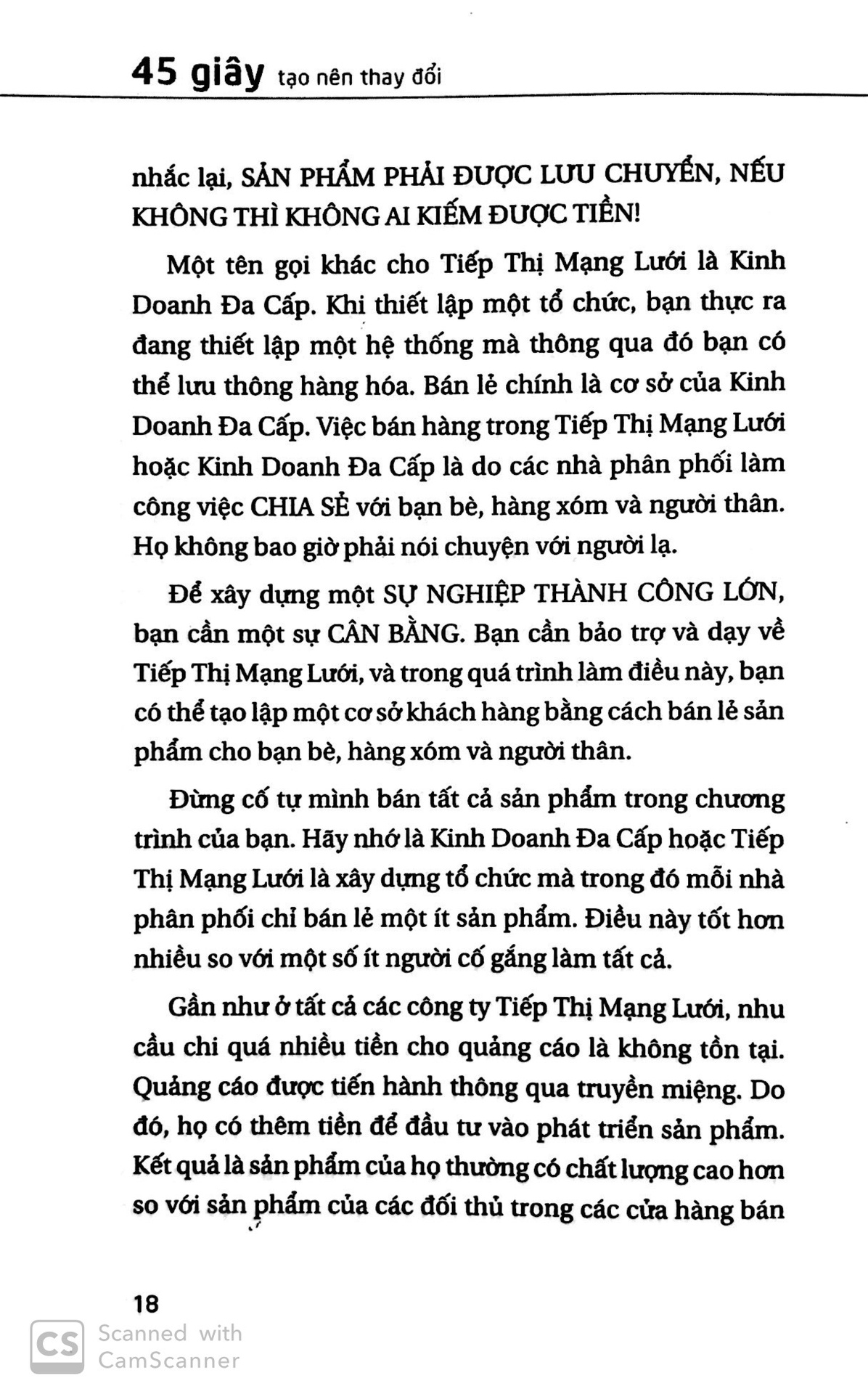 45 Giây Tạo Nên Thay Đổi - Thấu Hiểu Tiếp Thị Mạng Lưới