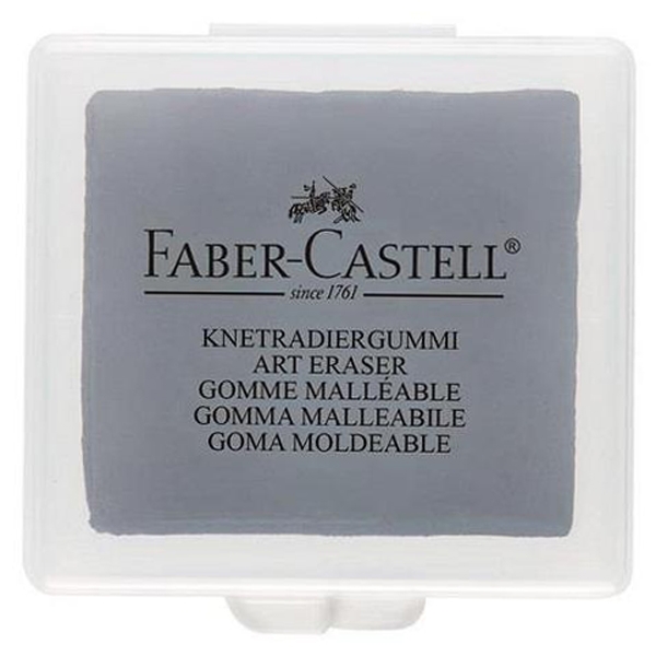 Tẩy Chì Đất Sét Faber Castell Hộp Nhựa Màu Xám