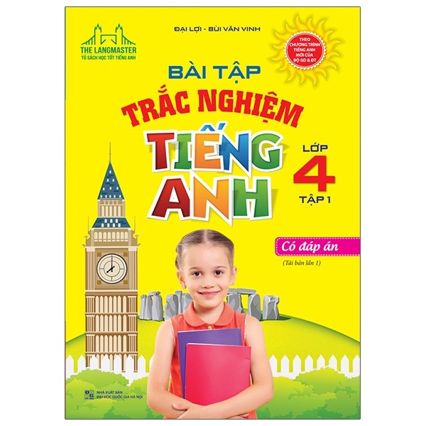 The Langmaster - Bài Tập Trắc Nghiệm Tiếng Anh Lớp 4 - Tập 1 (Tái Bản 2020)