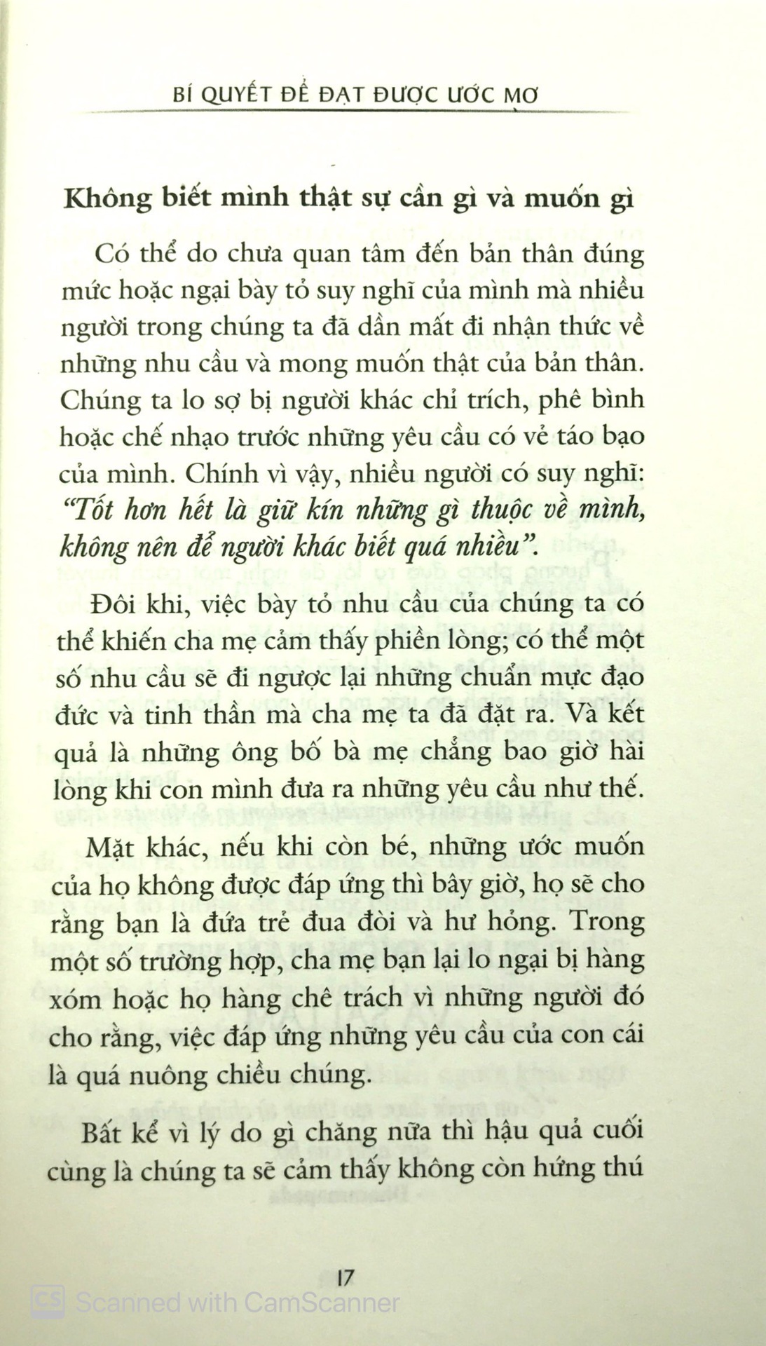 Bí Quyết Để Đạt Được Ước Mơ