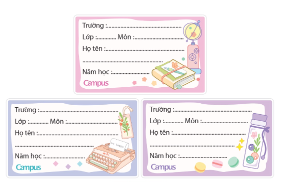 Nhãn Vở Campus Wish 6140