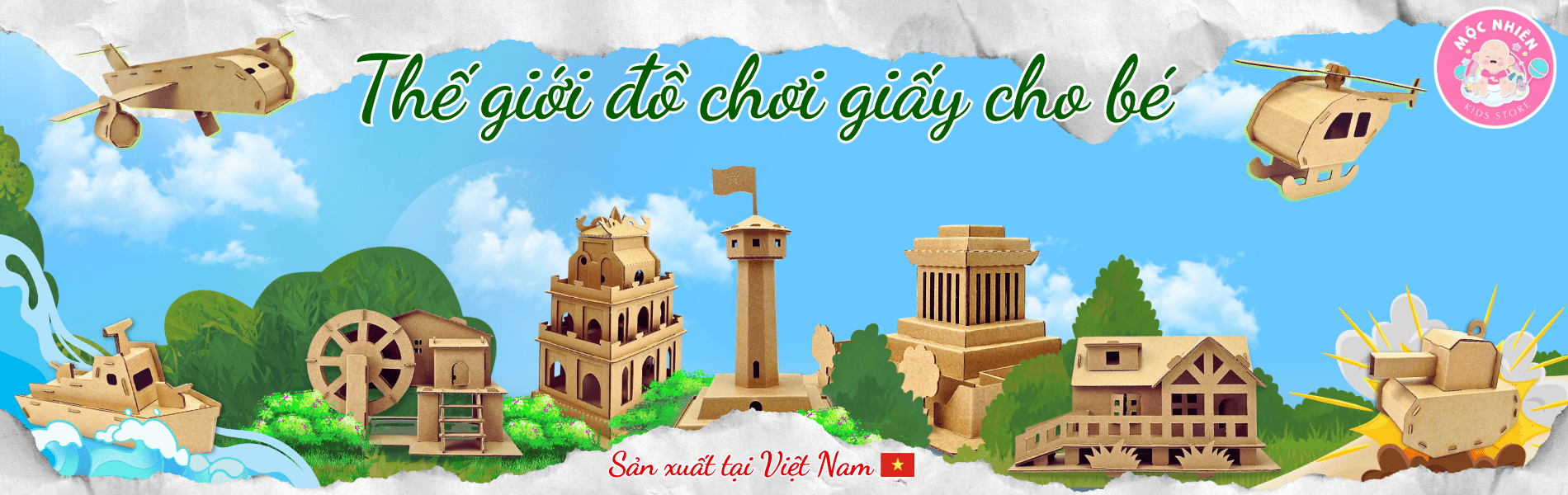 Từ miếng carton… bé tự xây cả thế giới riêng 🏡