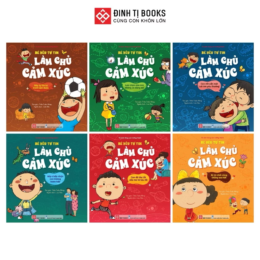 Sách - Bé yêu tự tin làm chủ cảm xúc - Đinh Tị Books (Dành cho trẻ em từ 3-9 tuổi)
