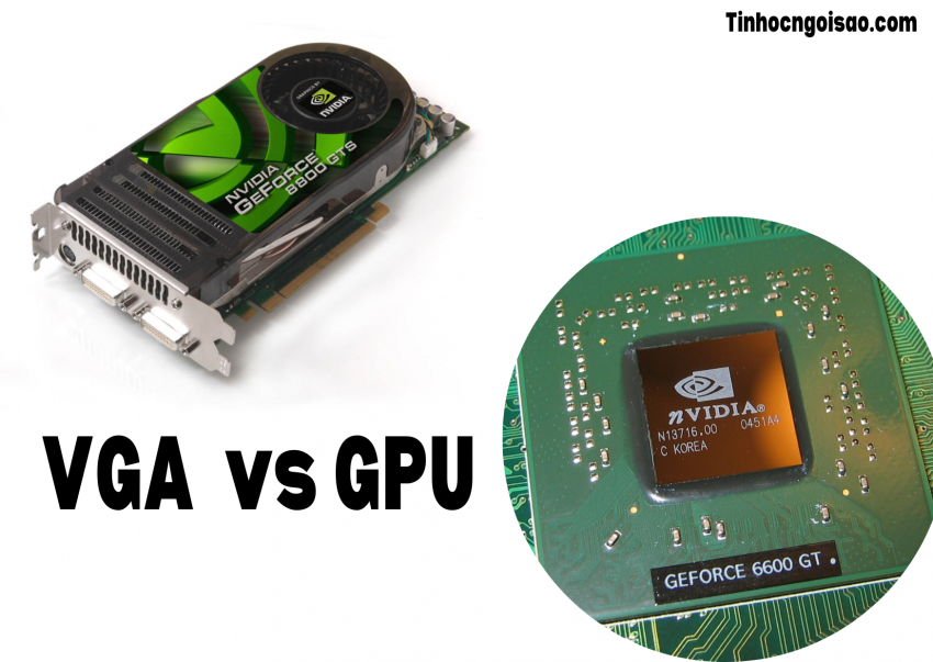 Khái niệm card đồ họa VGA và GPU? VGA và GPU khác nhau như thế nào?