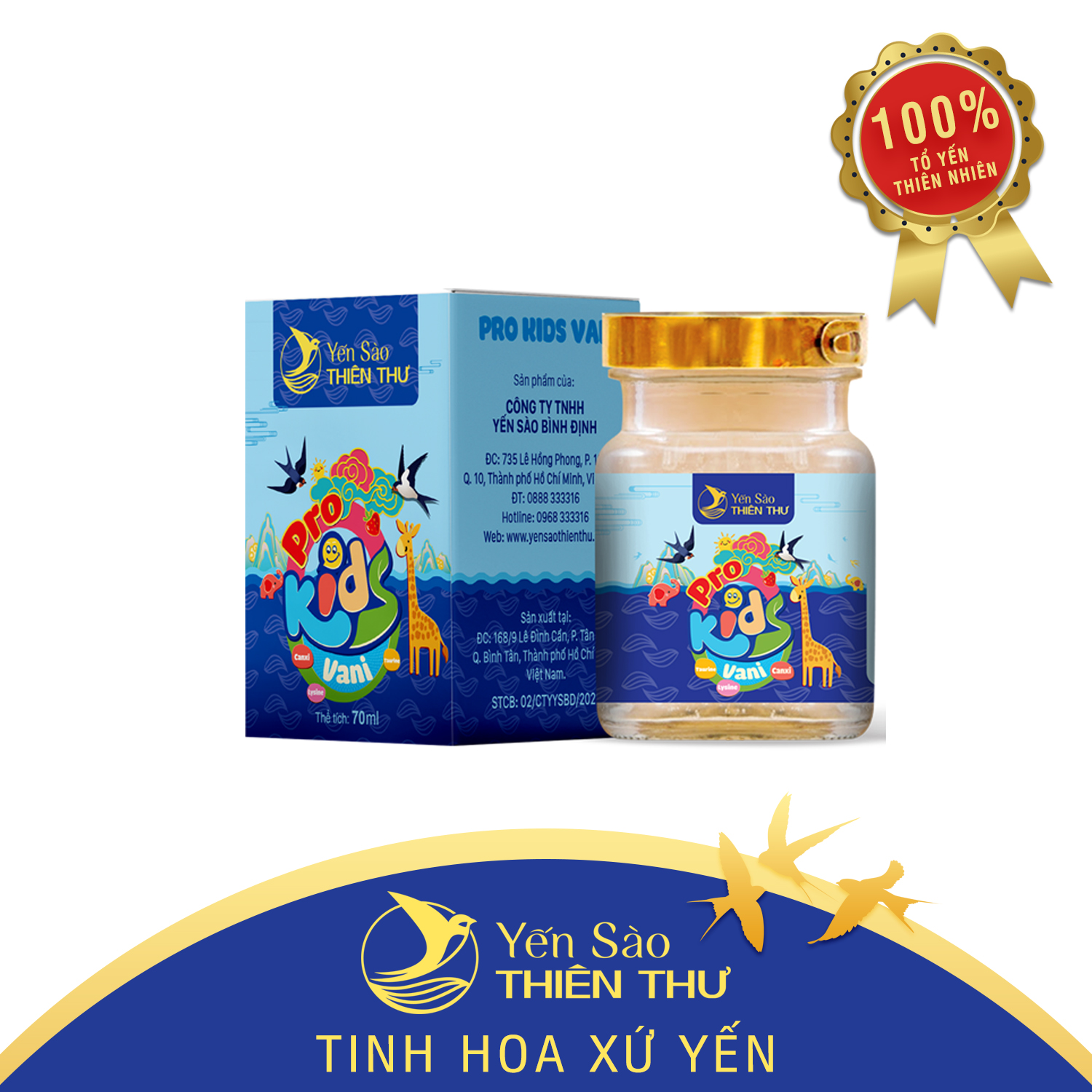 YẾN SÀO THIÊN THƯ PRO KIDS VỊ VANI 70 ml