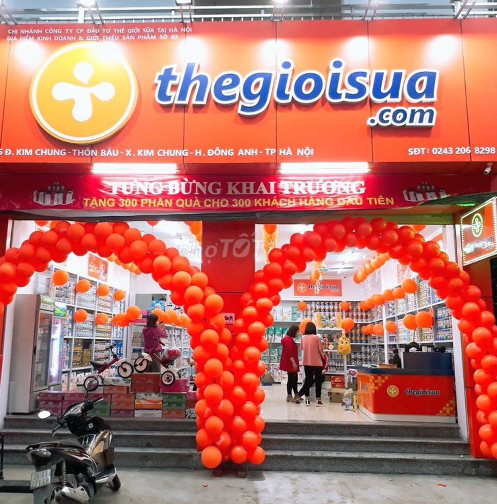 Hệ thống cửa hàng Thế Giới Sữa