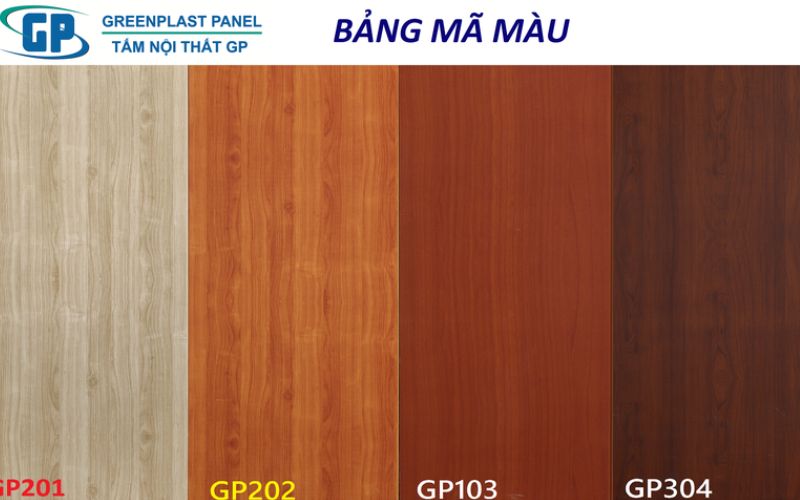 BẢNG MÀU THỊNH HÀNH CỦA TẤM NHỰA CAO CẤP GP 2022