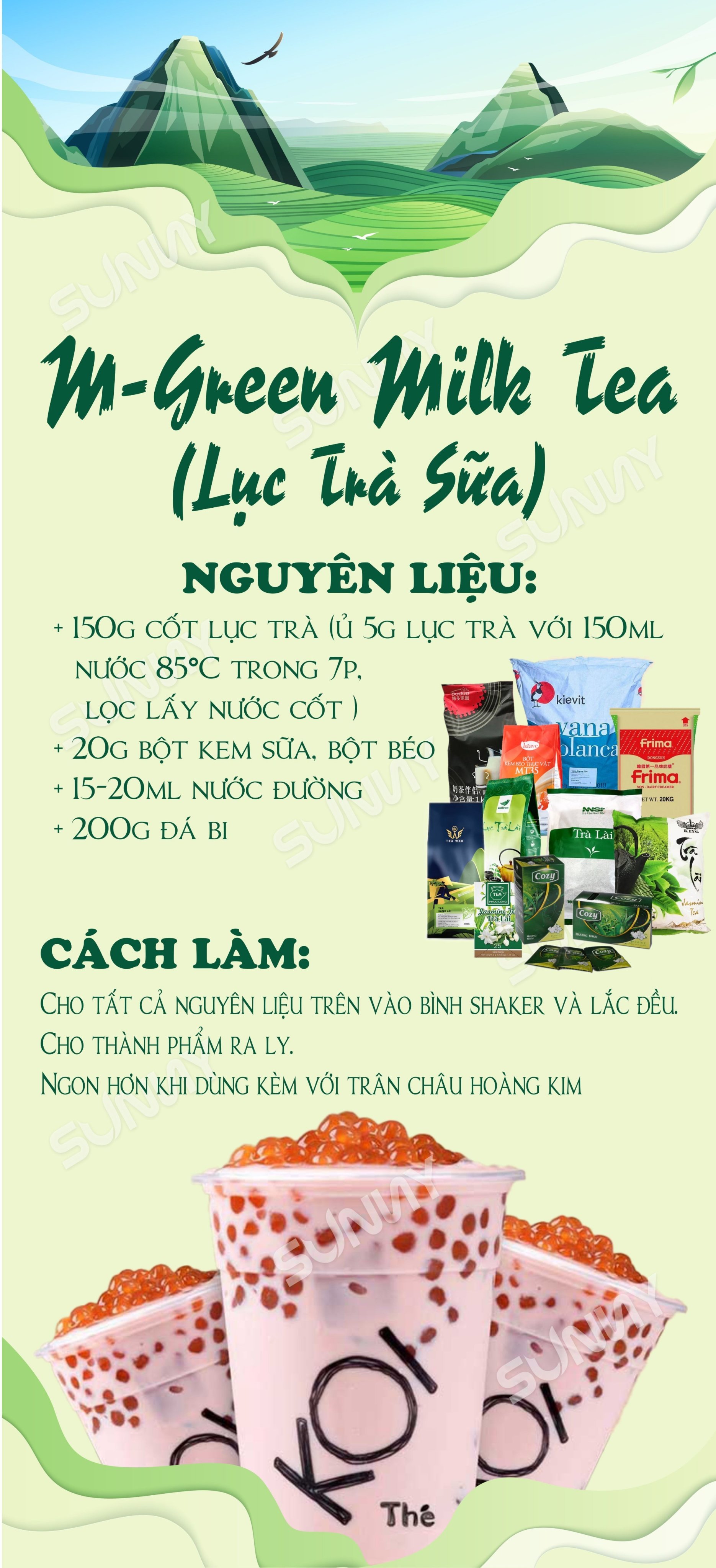 M-GREEN MILK TEA ( LỤC TRÀ SỮA ) M-GREEN MILK TEA ( LỤC TRÀ SỮA )