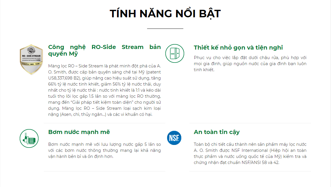1 - Máy Lọc Nước A. O. Smith M1 1 - Máy Lọc Nước A. O. Smith M1