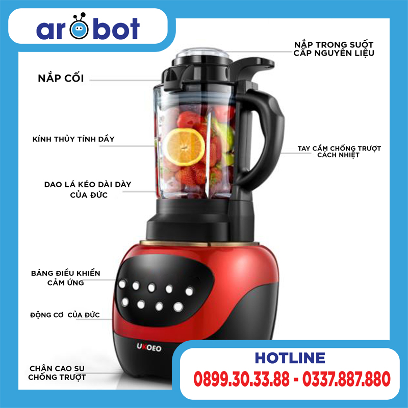 Máy làm sữa hạt đa năng Ukoeo PR6