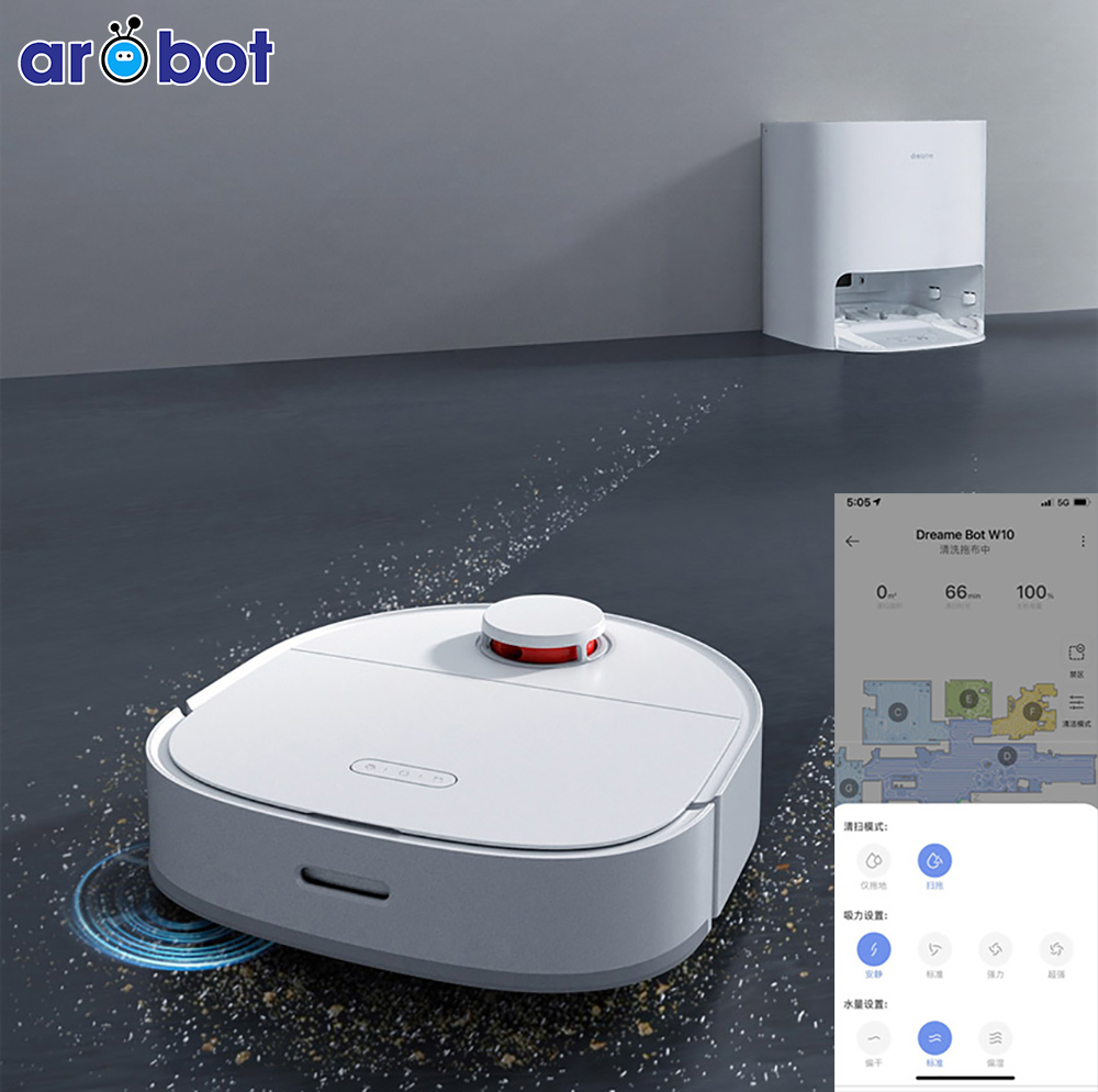 Robot Hút Bụi Lau Nhà Dreame Bot W10 Bản Quốc Tế