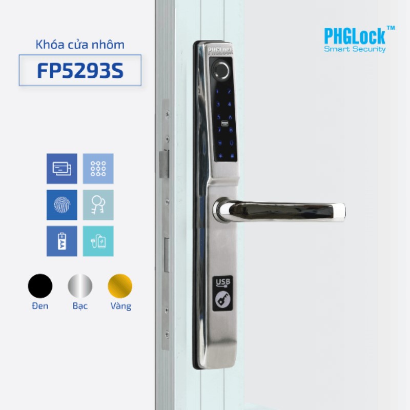 Khóa vân tay PHGLock FP5293 Nội Thất Công Nghệ