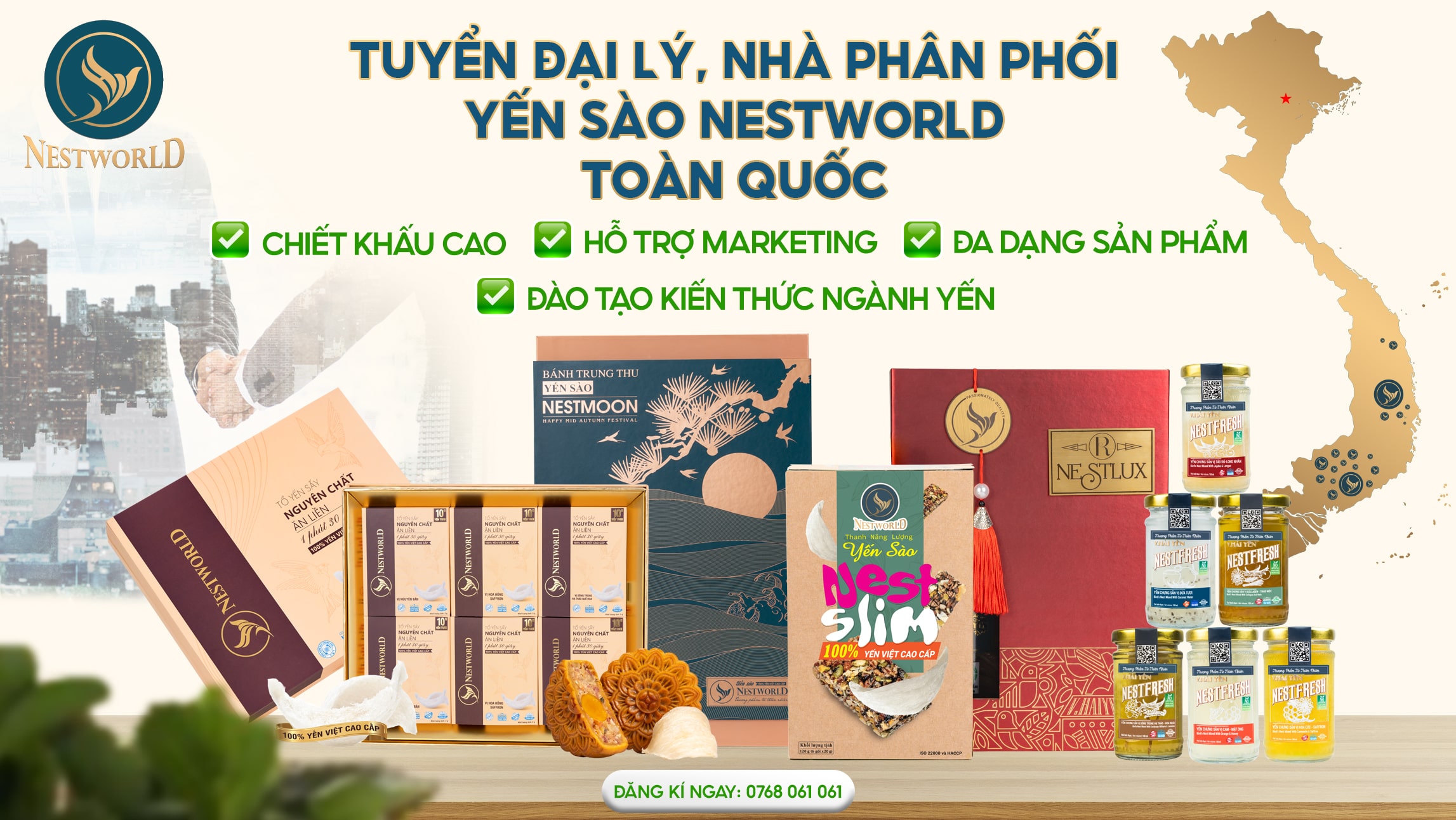TUYỂN ĐẠI LÝ, NHÀ PHÂN PHỐI YẾN SÀO TOÀN QUỐC