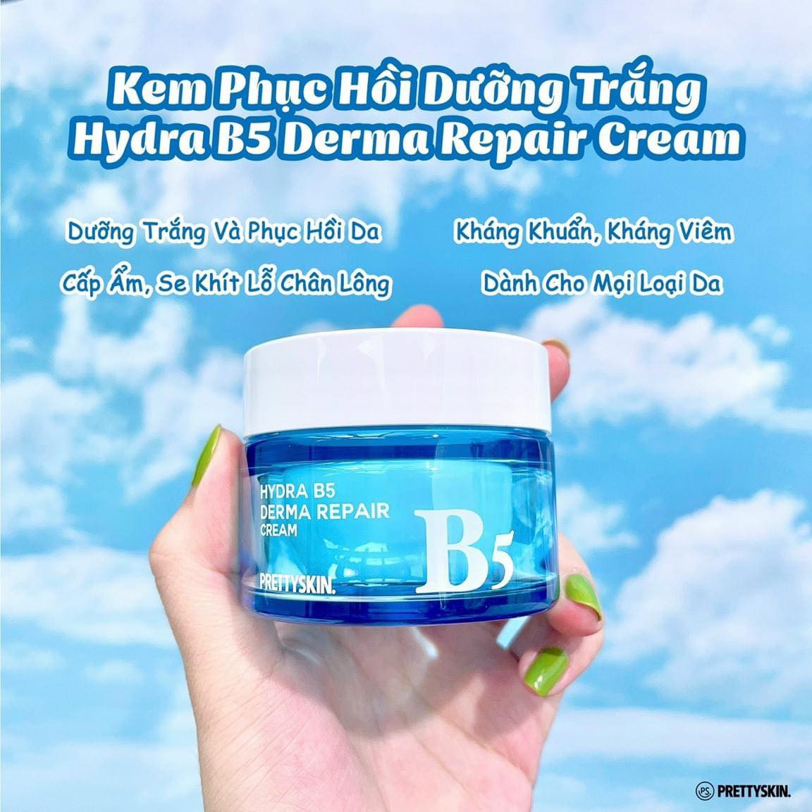 Kem Dưỡng Prettyskin Hydra B5 Derma Repair Cream Dưỡng Trắng, Phục Hồi Da 52ml