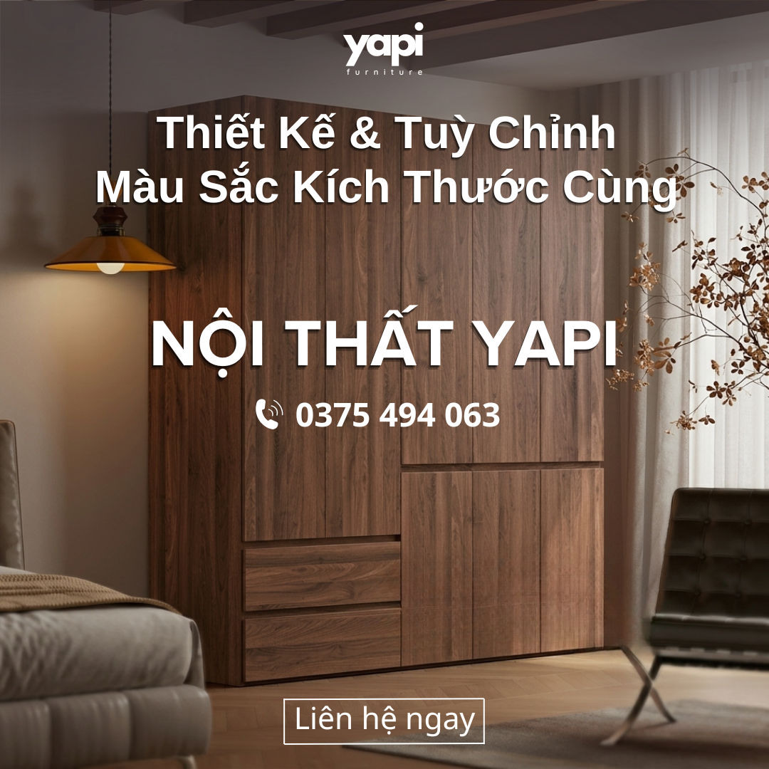 Thiết kế tùy chỉnh màu sắc kích thước cùng nội thất Yapi