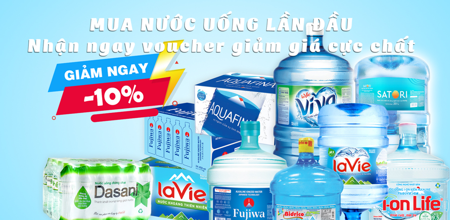 Mua nước uống lần đầu, nhận ngay voucher giảm giá cực chất!