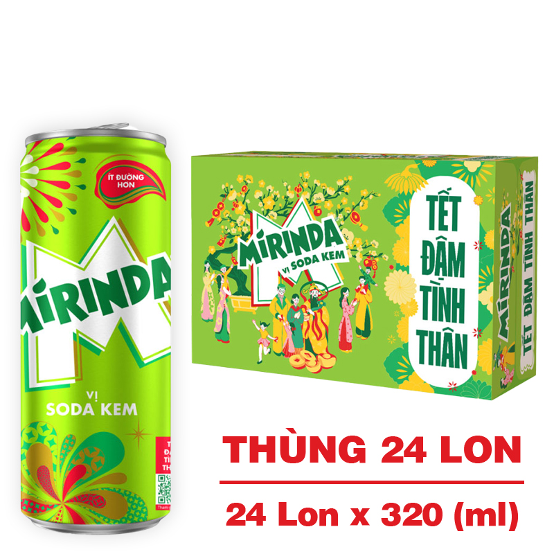 Nước ngọt Mirinda vị soda kem 320ml