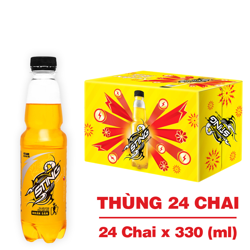 Nước tăng lực Sting nhân sâm 330ml (Vàng)
