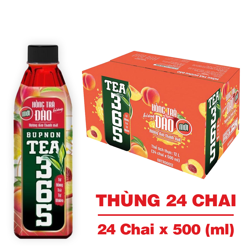 Trà Tea365 hương đào 500ml