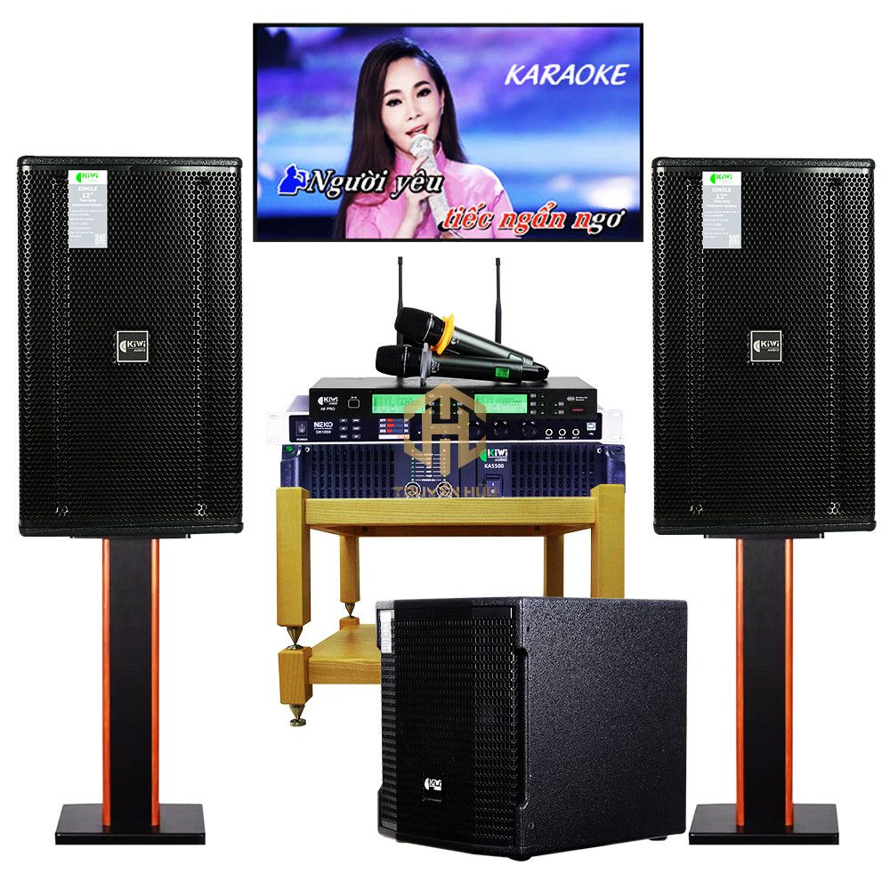 Bộ Dàn Karaoke TH02 Loa LK12 Plus +Đẩy Kiwi KA5500 +Vang Số Dk1000 ...