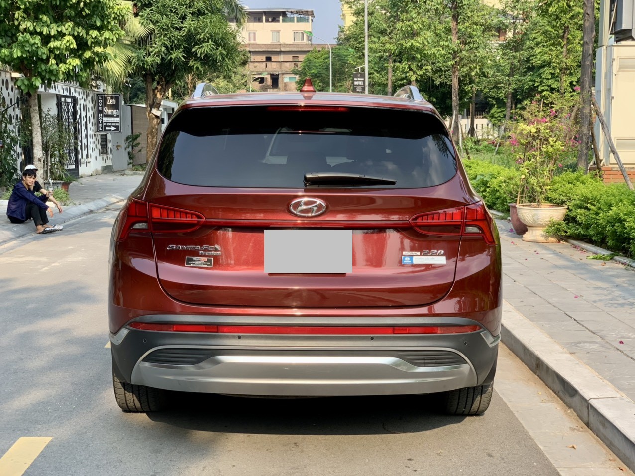 Hyundai Santafe 2.2D Premium màu đỏ 2021 (Đã bán)